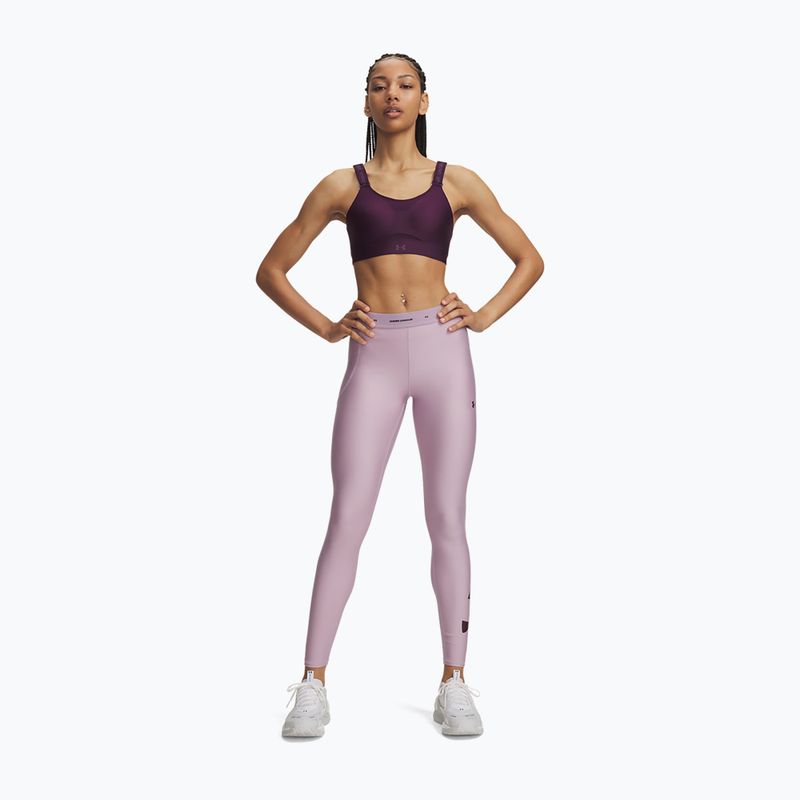 Leggings da allenamento donna Under Armour HeatGear Novelty Leggings mauve pink/ox blood 2
