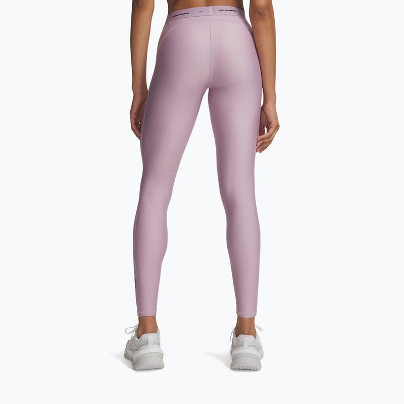 Leggings da allenamento donna Under Armour HeatGear Novelty Leggings mauve pink/ox blood 3