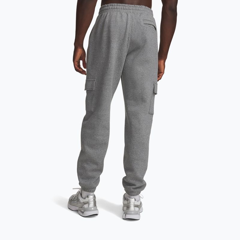 Pantaloni da uomo Under Armour Rival Fleece Cargo castlerock light heather/white 3