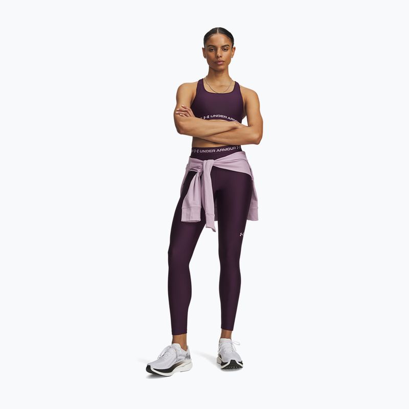 Leggings da allenamento donna Under Armour HeatGear Leggings purple echo/mauve pink 2