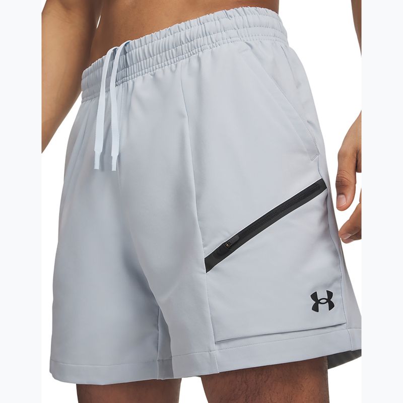 Pantaloncini da allenamento uomo Under Armour Unstoppable Woven Shorts blue fog/black 4