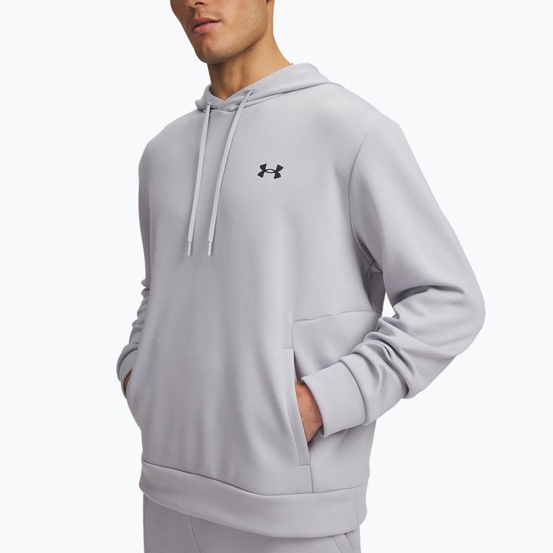 Felpa da uomo Under Armour Flex Fleece Hoodie mod gray/black 3