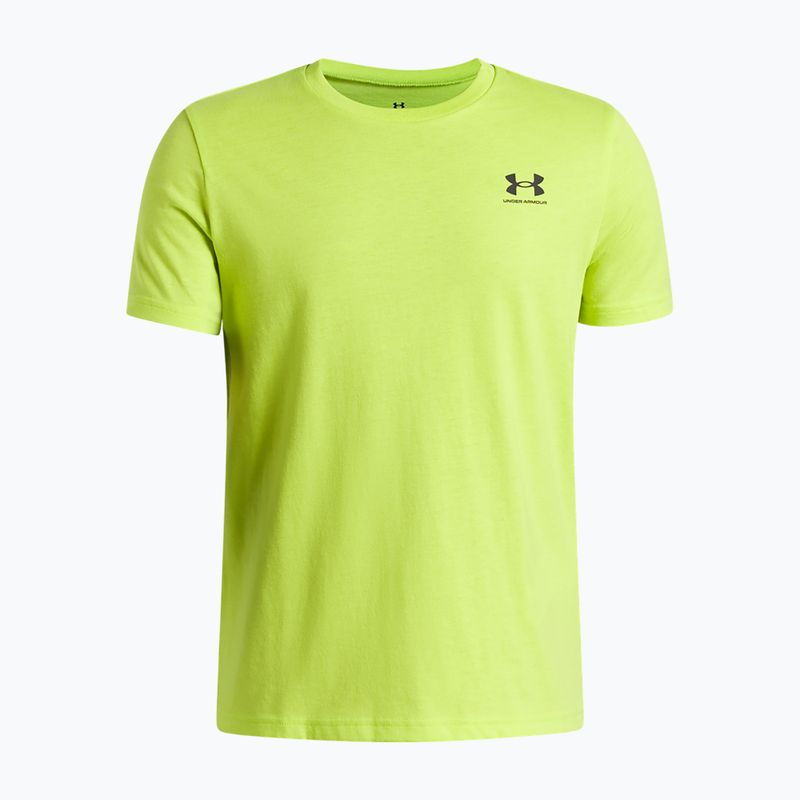 Maglietta per bambini Under Armour Sportstyle Left Chest green citrine/black
