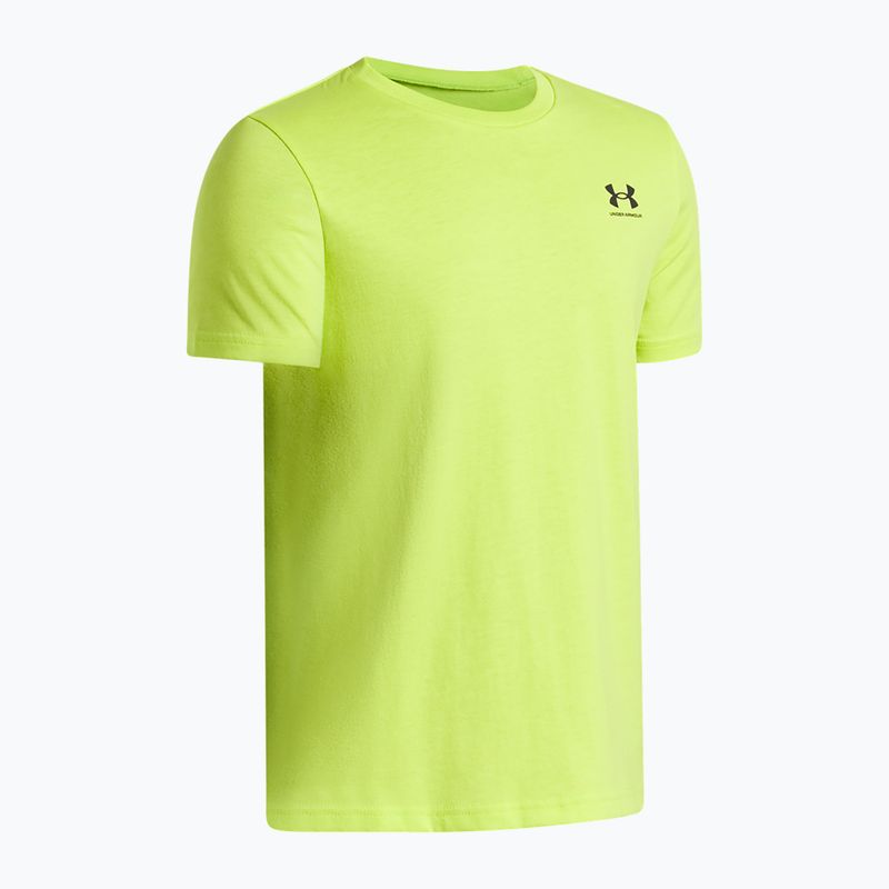 Maglietta per bambini Under Armour Sportstyle Left Chest green citrine/black 3
