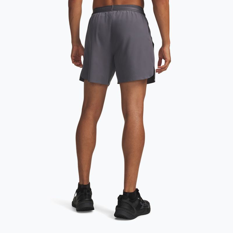 Pantaloni da allenamento da uomo Under Armour Vanish Elite 6in castlerock/castlerock 3