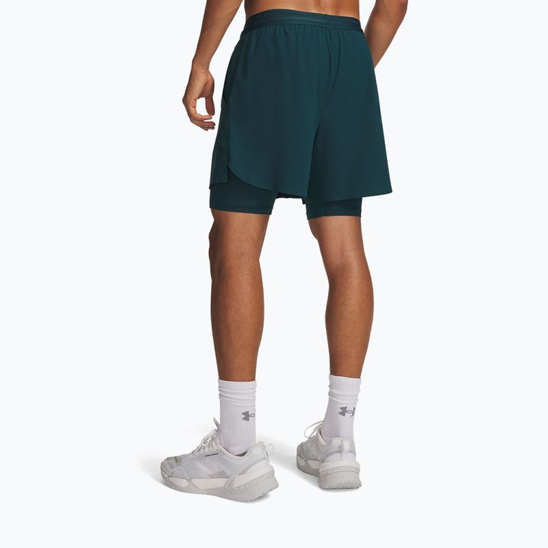 Pantaloncini da allenamento uomo Under Armour Vanish Elite 2IN1 Shorts arden green/arden green 3