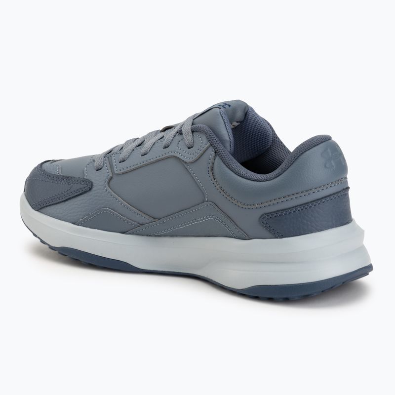 Scarpe da allenamento uomo Under Armour Edge Leather gravel/blue fog/blackout navy 3