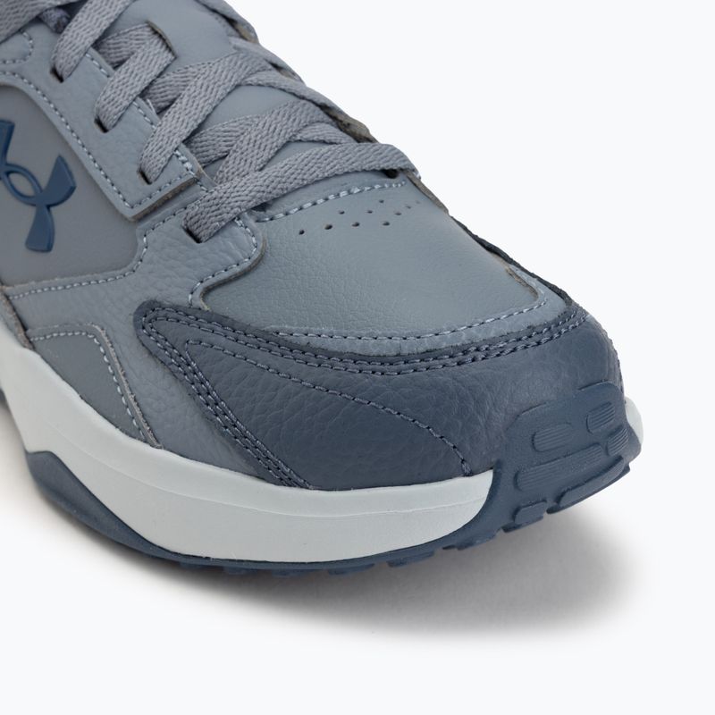 Scarpe da allenamento uomo Under Armour Edge Leather gravel/blue fog/blackout navy 7