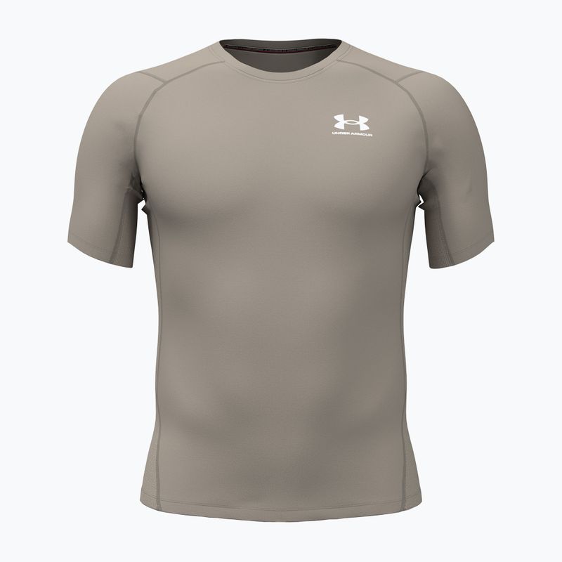 Maglia training da uomo Under Armour HG Armour Comp timberwolf taupe/white