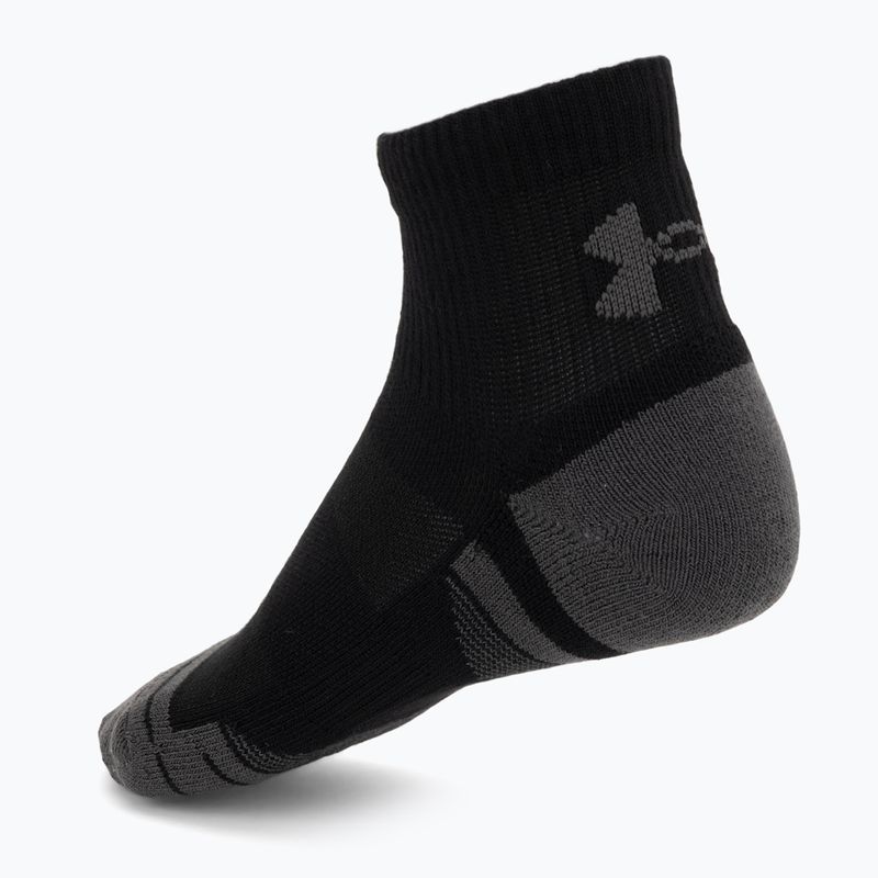 Calze Under Armour Perf Tech Qtr 3 pack ultimate black/ultimate black/jet gray 2