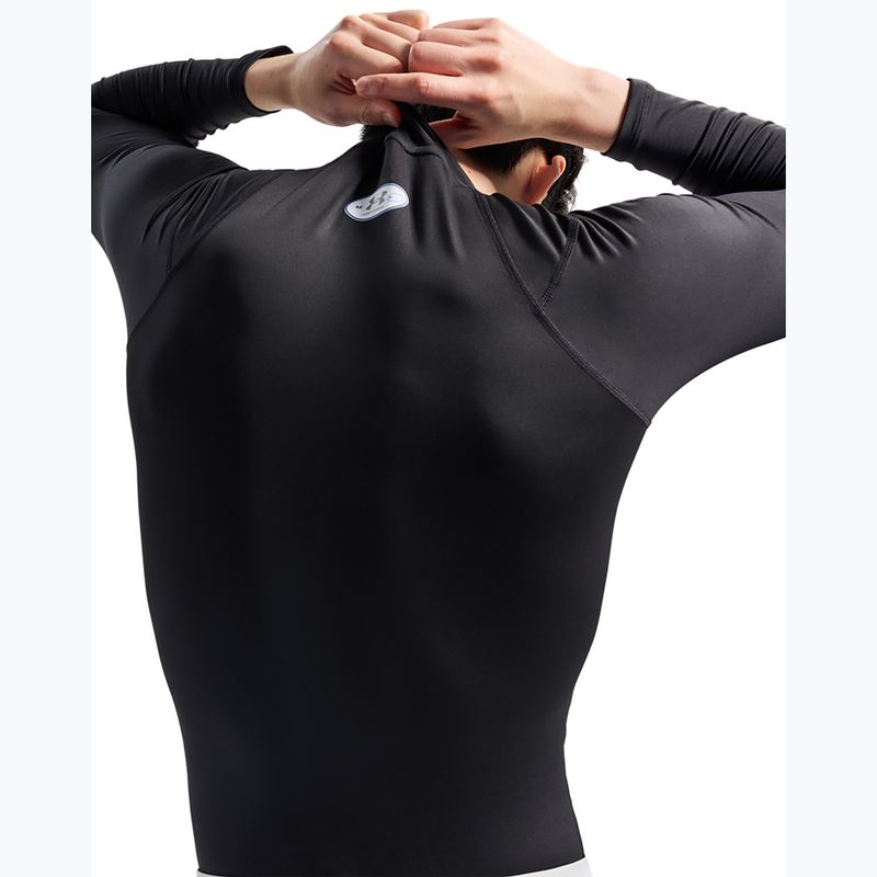 Longsleeve da allenamento da uomo Under Armour Coldgear Elite Comp Mock ultimate black/ultimate black/reflective 5