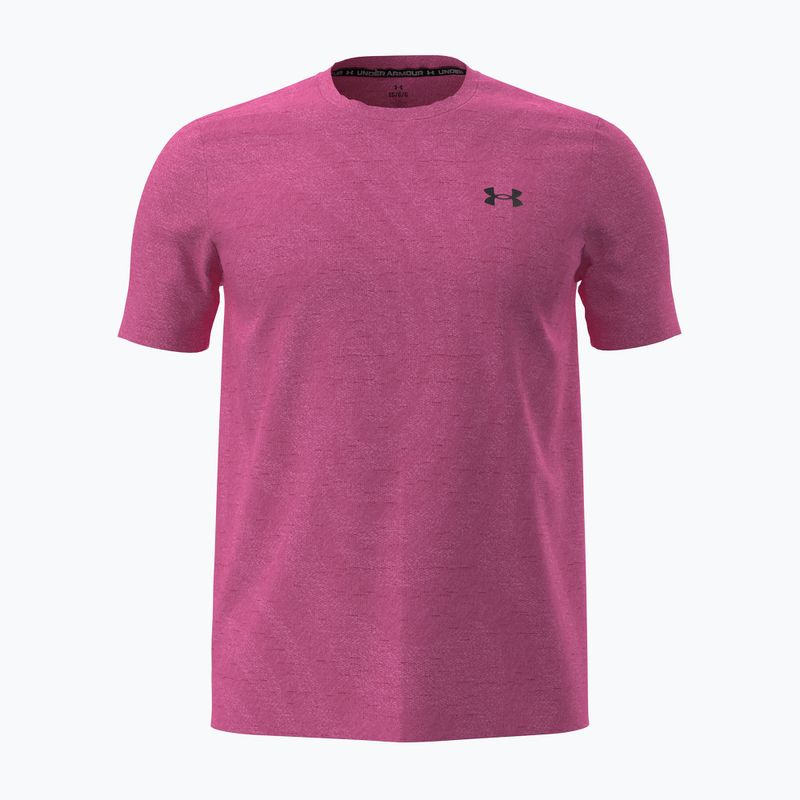 Maglia training da uomo Under Armour Vanish Seamless Novelty SS pink frenzy/ultimate black