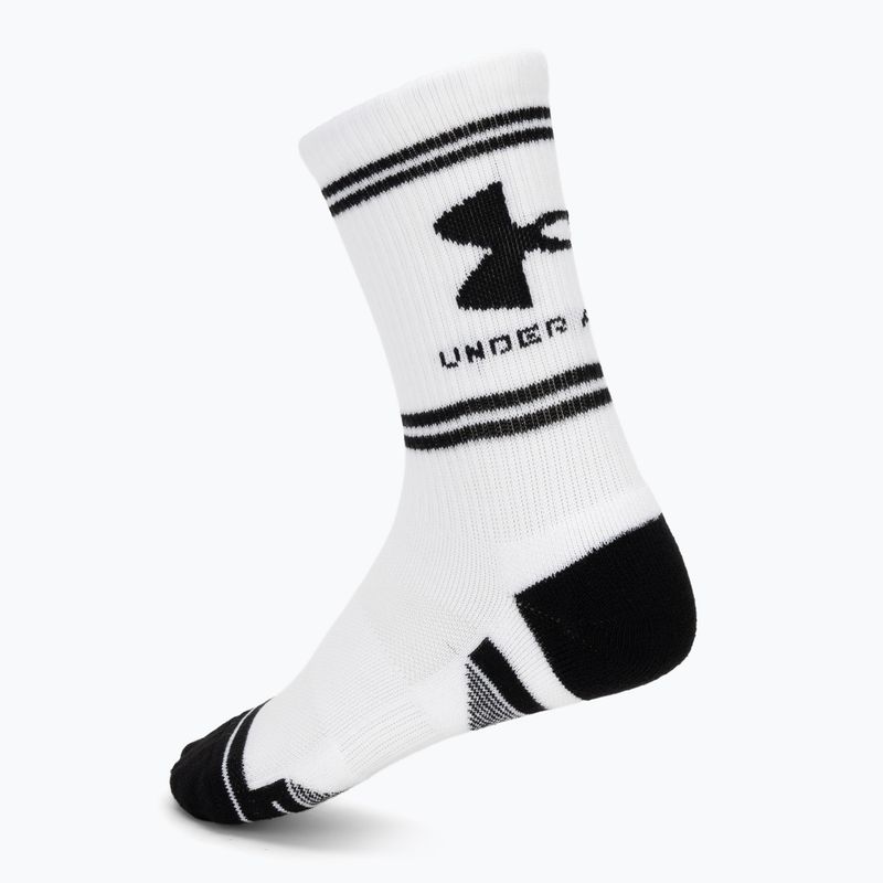 Calze Under Armour Perf Tech Nov Crew 3 pack white/white/ultimate black 2