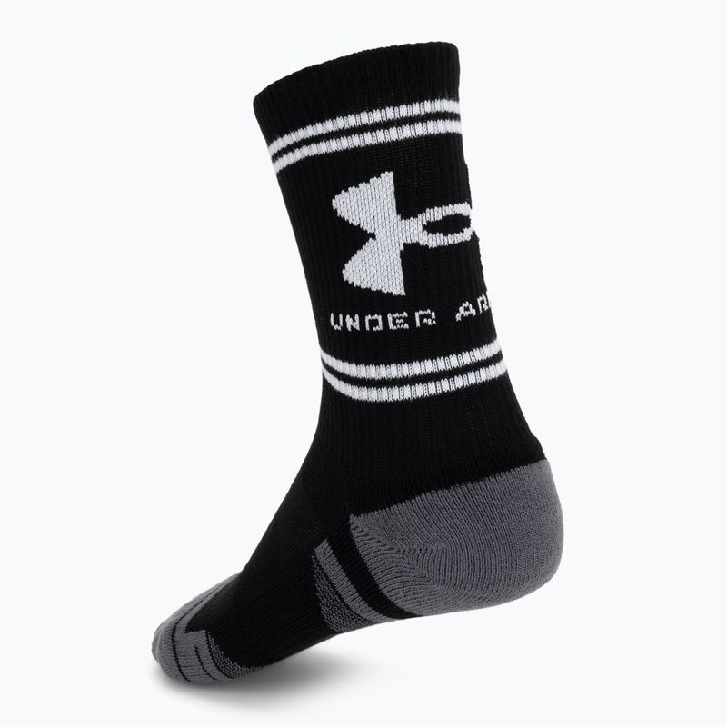 Calze Under Armour Perf Tech Nov Crew 3 pack ultimate black/ultimate black/white 2
