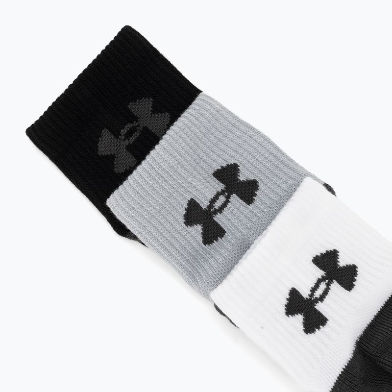 Calze Under Armour Perf Tech Qtr 3 pack mod gray/white/jet gray 6