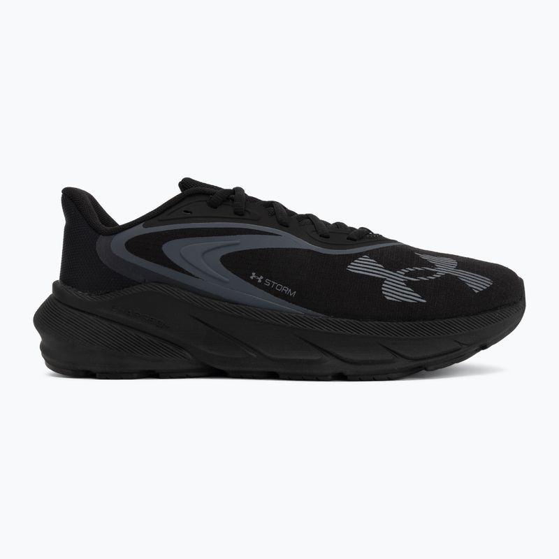 Scarpe da corsa uomo Under Armour Turbulence 3 Storm black/castlerock/metallic gun metal 2
