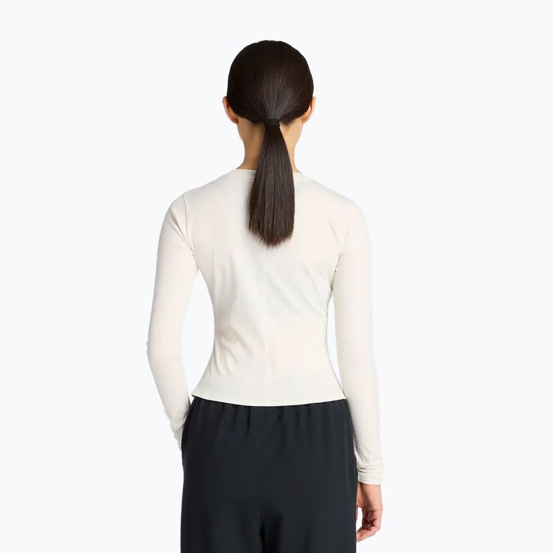 New Balance Micro-Rib Longsleeve donna bianco 2