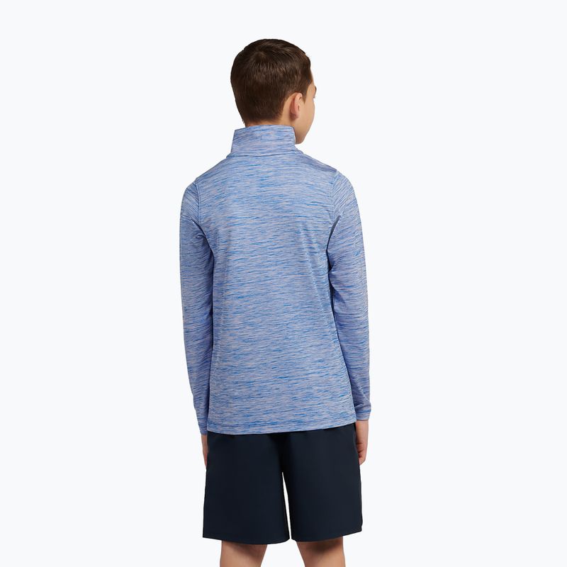 Felpa per bambini New Balance Athletics Quarter Zip Funnel blue gemstone 3