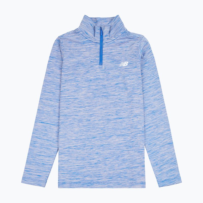 Felpa per bambini New Balance Athletics Quarter Zip Funnel blue gemstone 6