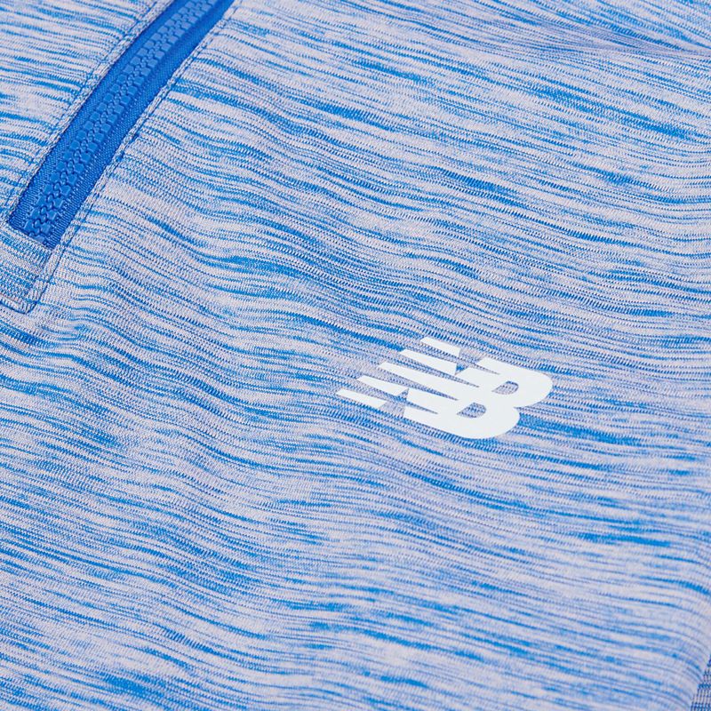 Felpa per bambini New Balance Athletics Quarter Zip Funnel blue gemstone 8