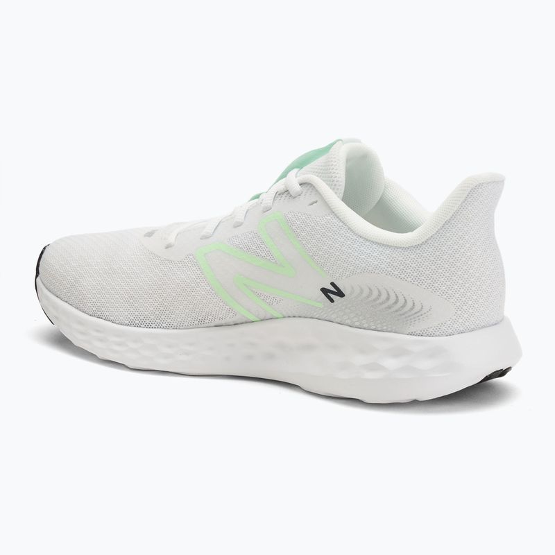 Scarpe da corsa da uomo New Balance Fresh Foam 411's V3 bianche 3