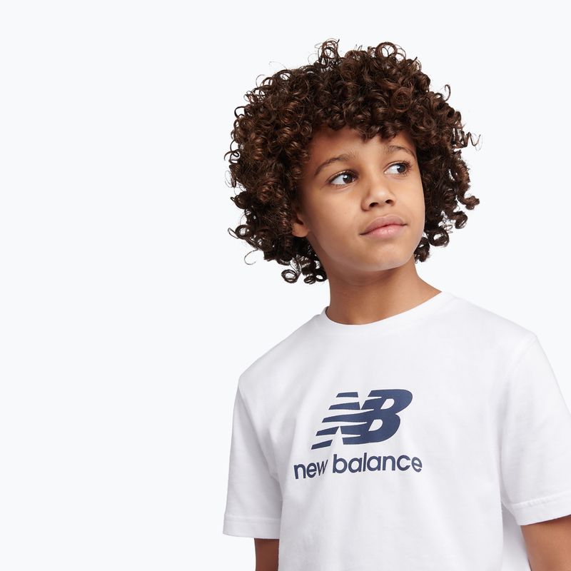 Set bambino New Balance Stacked Logo Tee & FT Short nb bright white 5