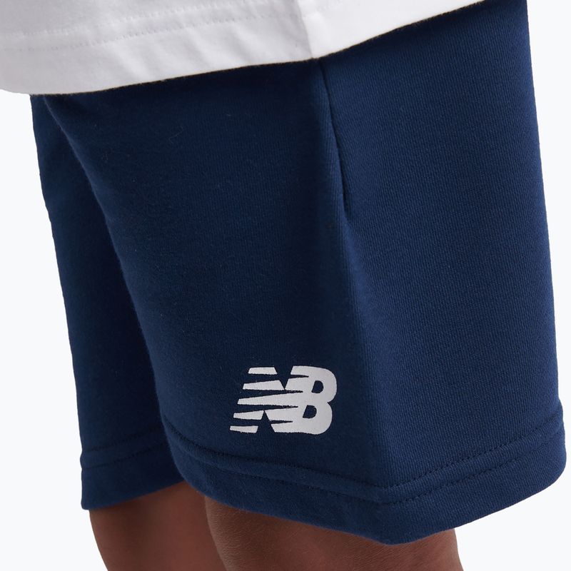 Set bambino New Balance Stacked Logo Tee & FT Short nb bright white 7