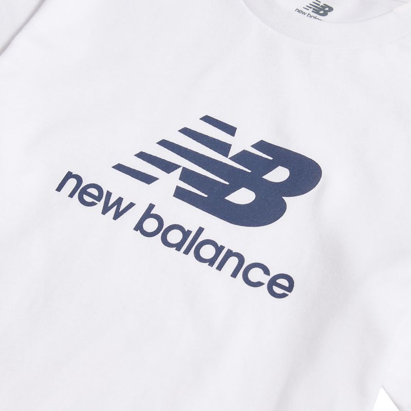 Set bambino New Balance Stacked Logo Tee & FT Short nb bright white 11