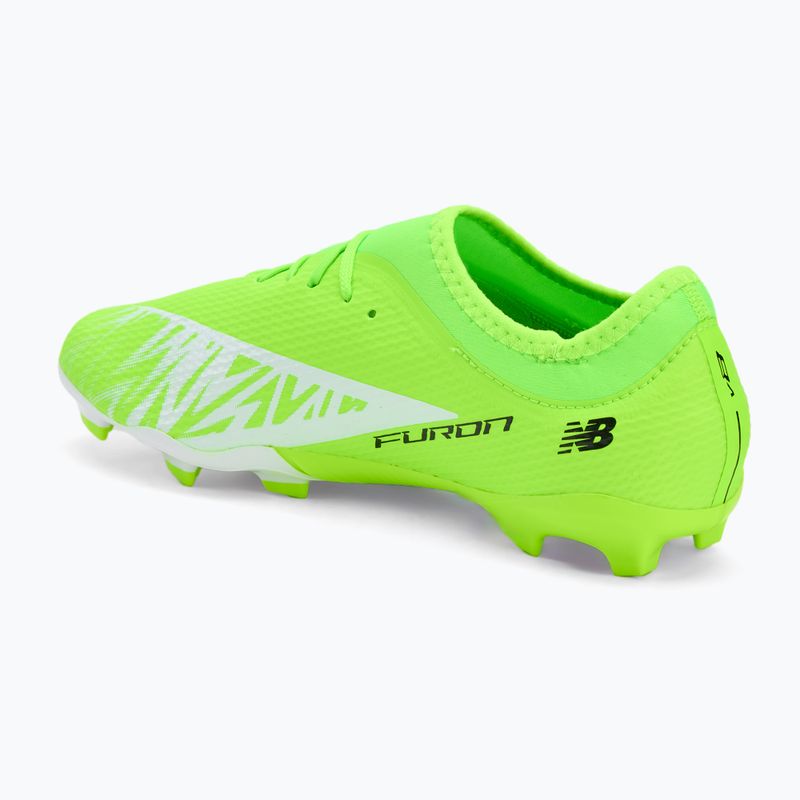 Scarpe da calcio per bambini New Balance Furon Team V8 Jr FG verde 3