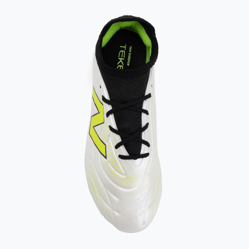 Scarpe da calcio per bambini New Balance Tekela Team Low JR FG bianco 5