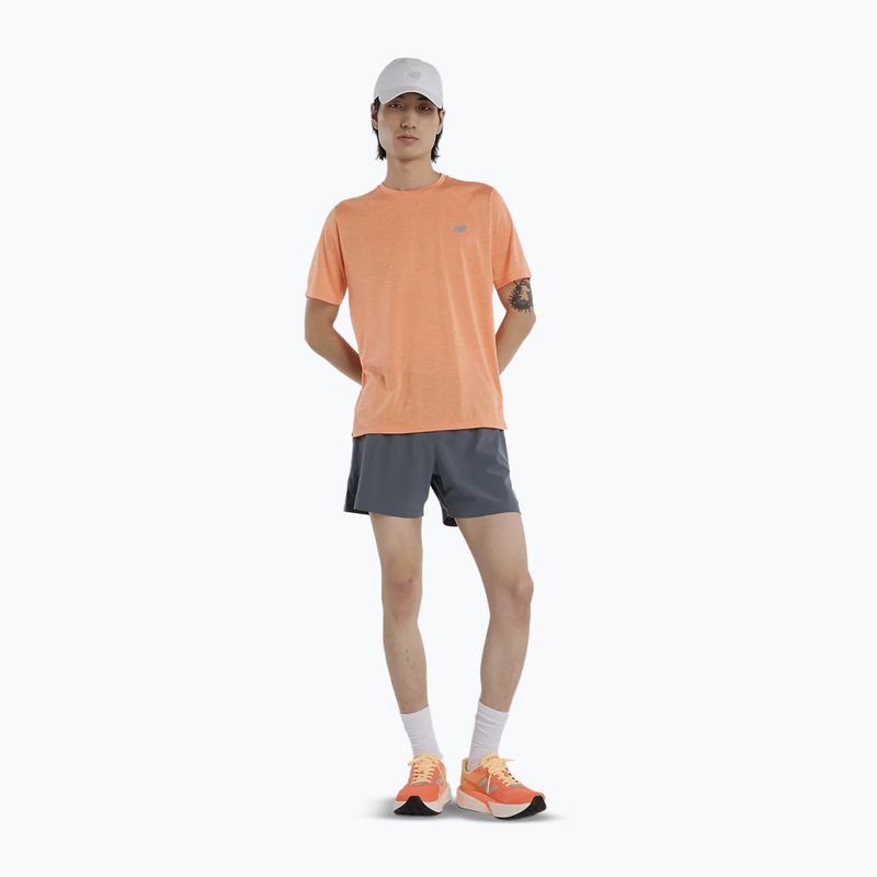 Maglietta da uomo New Balance Athletics Run tangerine heat 2