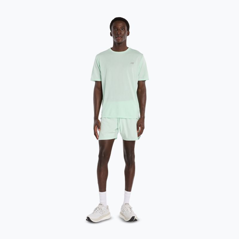 Maglietta da uomo New Balance Athletics Run cosmic jade heather 2