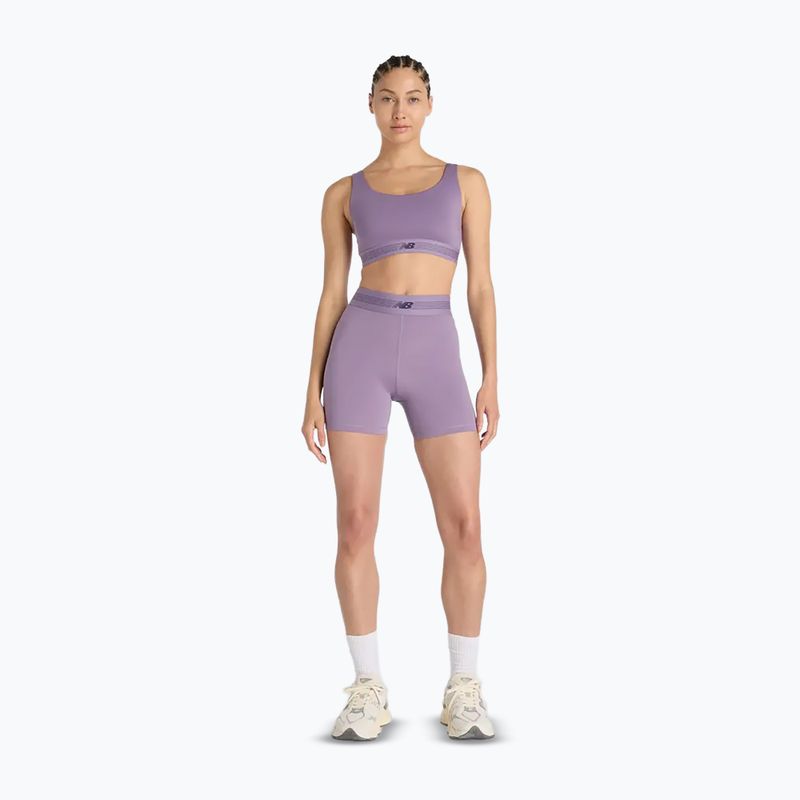 Pantaloncini da donna New Balance AC Fitted 5" candied violet 2