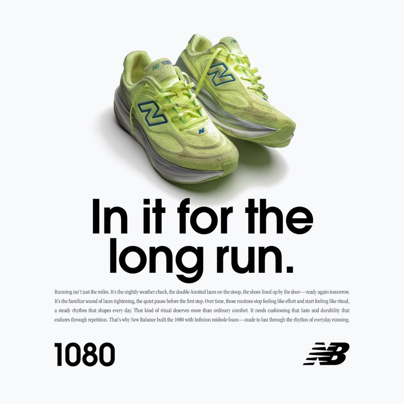 Scarpe da corsa uomo New Balance 1080'S V15 afterglow/blue bird/silver metallic 8