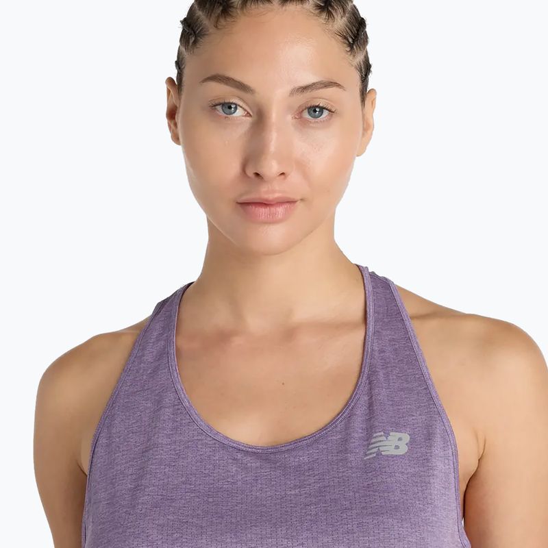 Maglietta da donna New Balance Athletics Tank candied violet heather 4