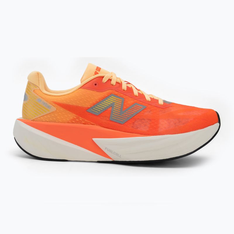 Scarpe da running da donna New Balance FuelCell Rebel V5 tangerine heat/silver metallic 2