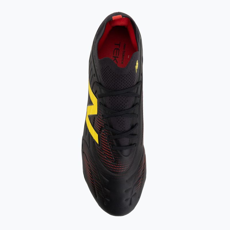 Scarpe da calcio New Balance Tekela Pro Low V5 FG black 100/punch yellow/fire cracker 5