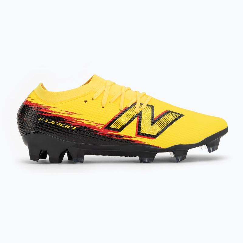 Scarpe da calcio New Balance Furon Team V8 FG punch yellow/black 100/fire cracker 2