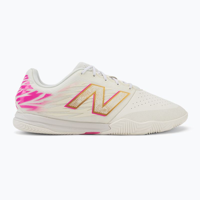 Scarpe da calcio New Balance Furon Pro V8 IN pink heat/sea salt/gold metallic 2
