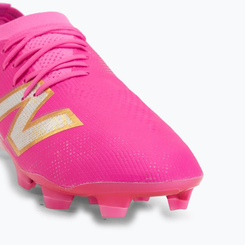 Scarpe da calcio New Balance Furon Elite V8 SG pink heat/sea salt/gold metallic 7