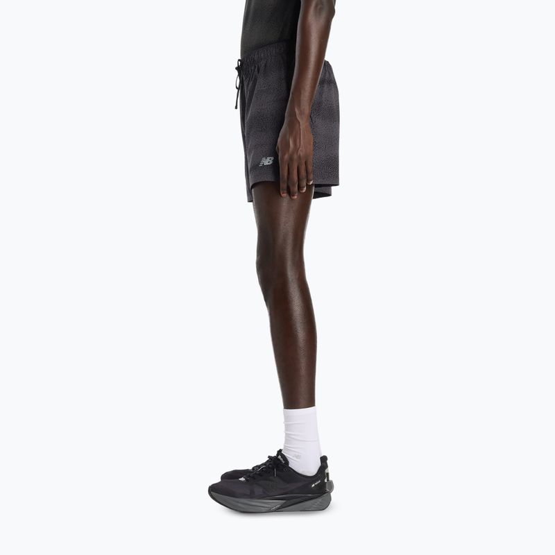 Pantaloncini da corsa da uomo New Balance RC Printed 5" black/grey 4
