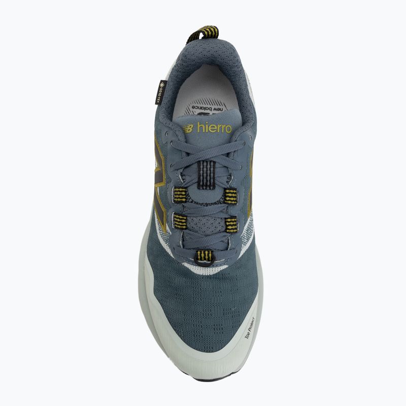 Scarpe da running da uomo New Balance Fresh Foam Hierro V9 Gore-Tex shadow blue/sea moss 5
