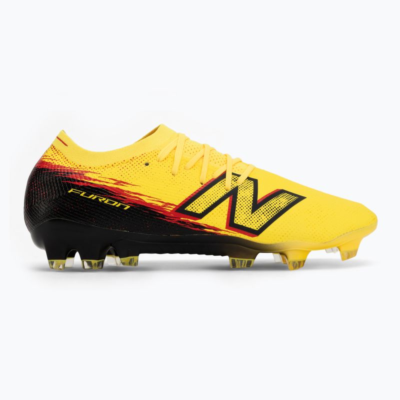 Scarpe da calcio New Balance Furon Elite V8 FG punch yellow/black 100/fire cracker 2
