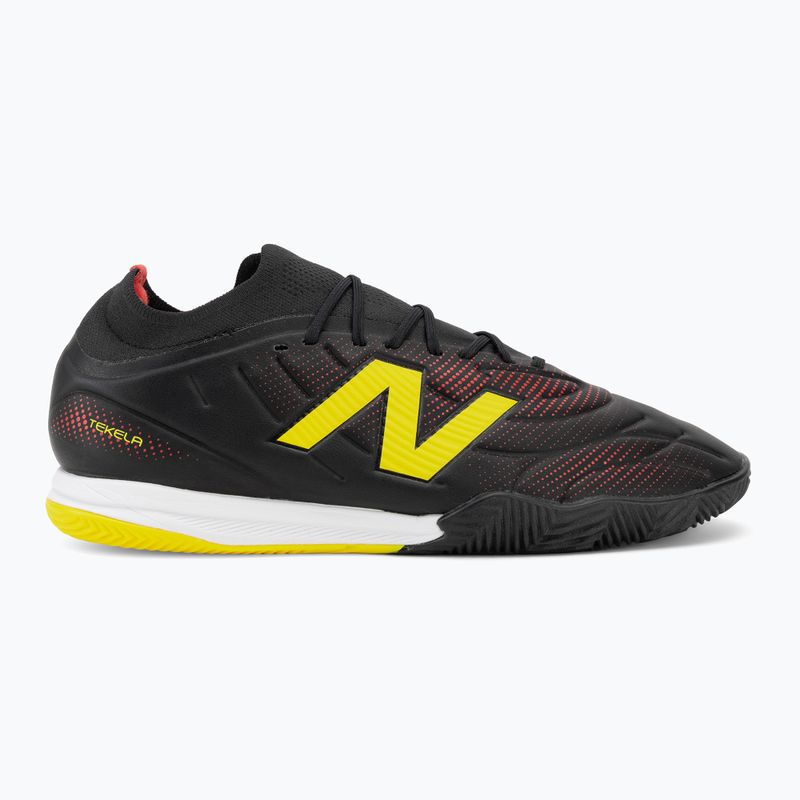 Scarpe da calcio New Balance Tekela Team Low V5 IN black 100/punch yellow/fire cracker 2