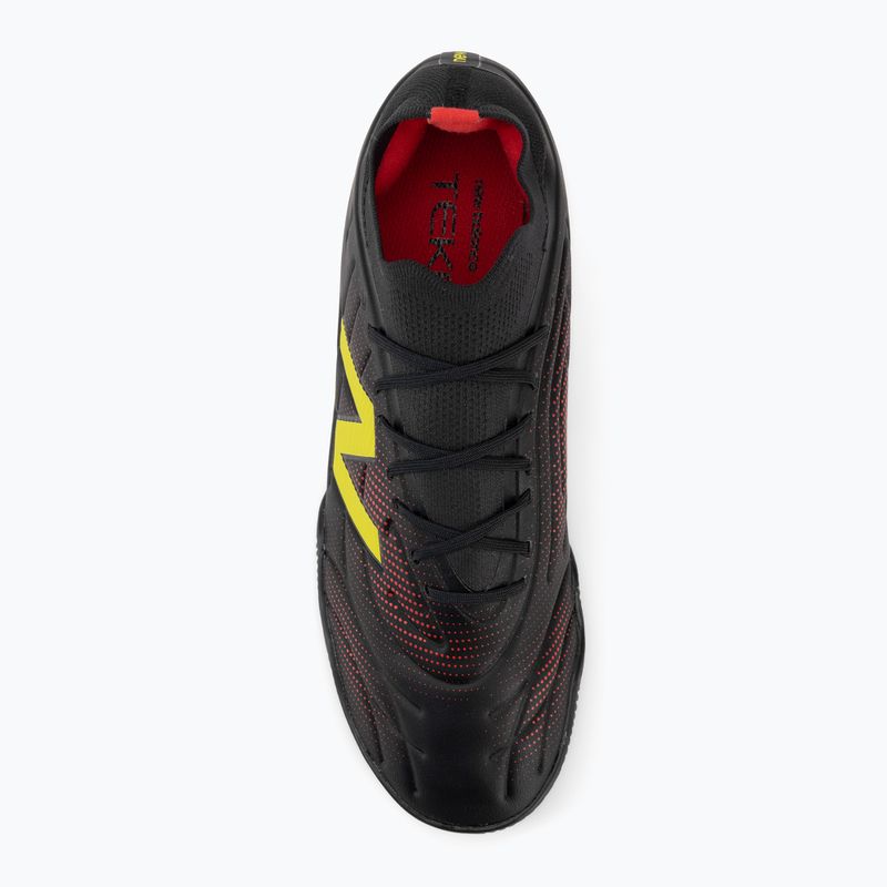 Scarpe da calcio New Balance Tekela Team Low V5 IN black 100/punch yellow/fire cracker 5