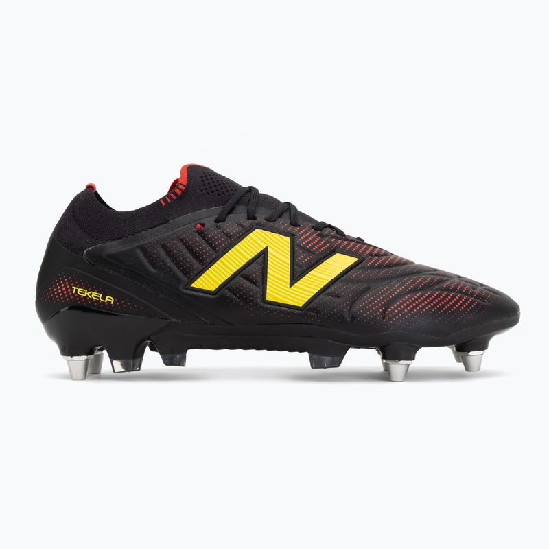 Scarpe da calcio New Balance Tekela Elite Low V5 SG black 100/punch yellow/fire cracker 2