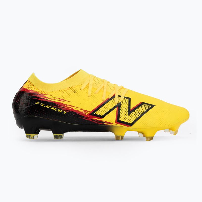 Scarpe da calcio New Balance Furon Pro V8 FG punch yellow/black 100/fire cracker 2