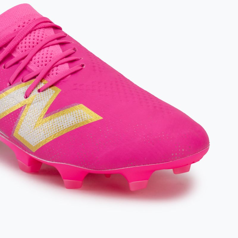 Scarpe da calcio New Balance Furon Pro V8 FG pink heat/sea salt/gold metallic 7