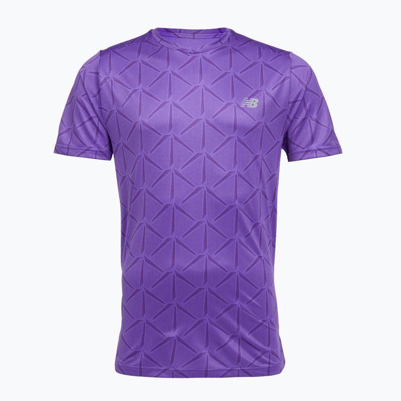 Maglietta da uomo New Balance Essentials Printed T electric purple 6