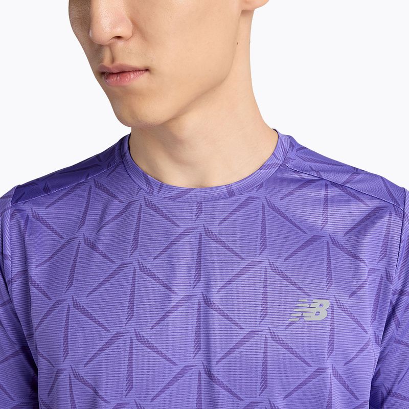Maglietta da uomo New Balance Essentials Printed T electric purple 4